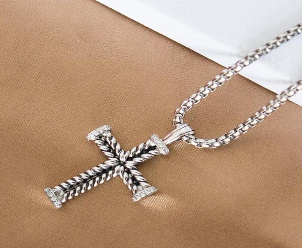 

necklaces cross necklace designer men women jewelry thread pendant style mens9055035, Silver
