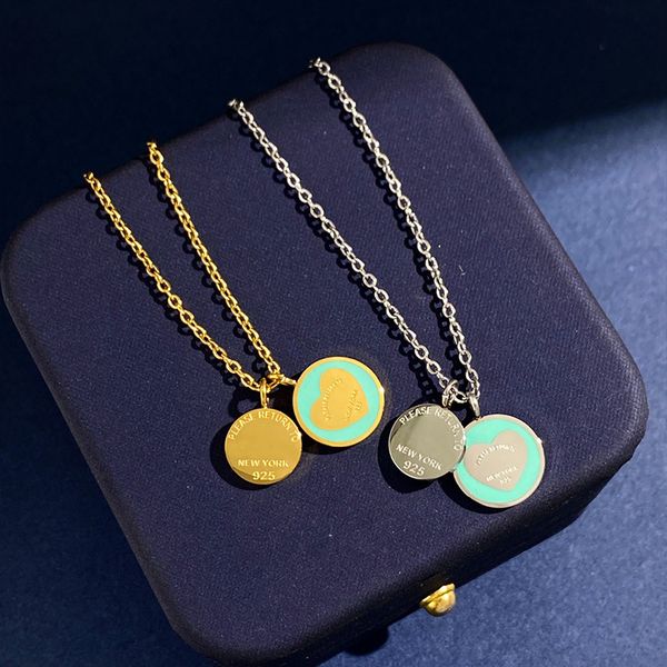 

designer necklace collana key necklaces heart necklace pendant tennis necklaces women men gold/silver/rose with full package of brand as wed