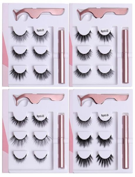 

thick natural magnetic false eyelashes soft light no glue needed fake lashes hand made reusable multilayer eyelashes extensions wi2245212