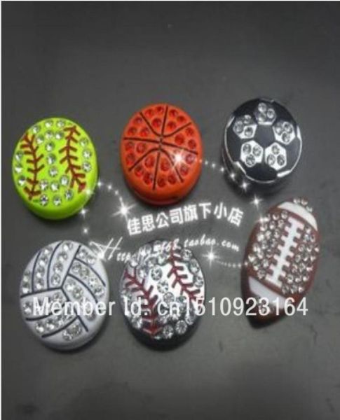 

mixed style 30pcs sports ball slide charm 8mm slide accessory diy dogs and cats necklace charm 4674017, Bronze;silver