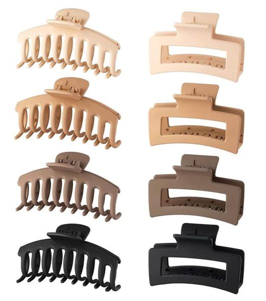 

90039s strong hold big jaw matte glossy clamps for women thick thin hair3750529, Slivery;golden