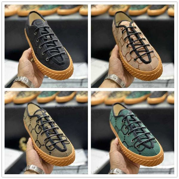 

men's maxi sneaker 703031 camel ebony canvas fabric trainers shoes designer low lace up sneakers runner mesh ggity casual shoe, Black
