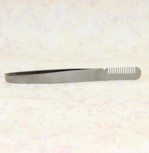 

wholestainless steel doubleend eyelash eye brow eyebrow tweezers with comb lash extension makeup tool4900238