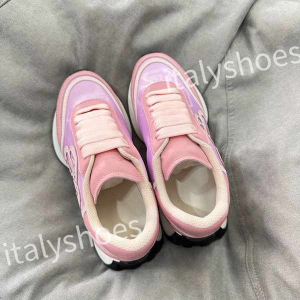 

2023 reflective leather dad shoes space stitching material sneakers designer sneakers modern autumn winter trendy shoe xsd230403, Black