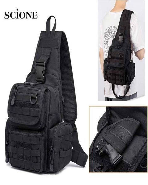 

tactical chest sling bag hunting gun holster military backpack outdoor camping hiking molle pouch climbing fishing bag xa291a 2206146353
