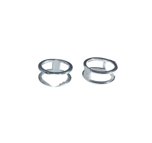 

designer fashion letter ring band rings bague for lady women party wedding lovers valentine039s day gift engagement classic wom9199395, Silver