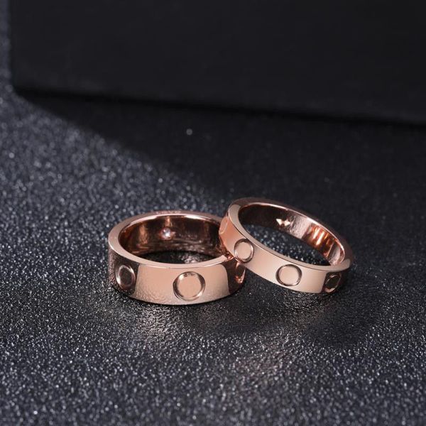 

love rings for men lady narrow edition metal classics nice jewellery cute letter size 7 halloween day punk fashion luxury womens ring couple, Silver
