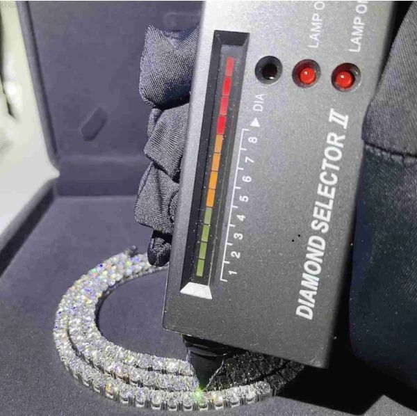 

factory hip hop iced out 925 sterling silver 2mm 3mm 4mm 5mm 6.5mm d color white vvs moissanite diamond tennis chain necklace