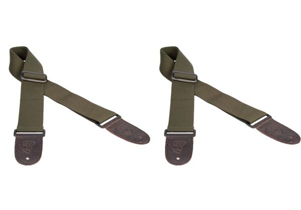 

naomi 2pcs guitar strap pu guitar accessories adjustable shoulder strap for acoustic guitar green5006000