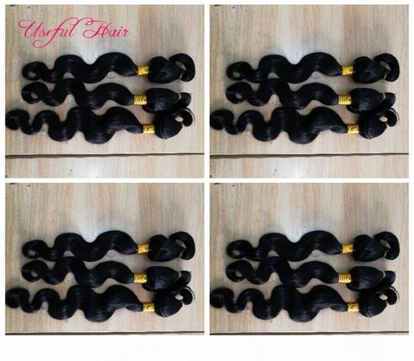 

human hair extensions hair braid in bundles no sew no crochet unprocessed brazilian straight brazilian virgin 4531767, Black