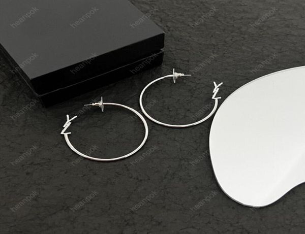 

earrings designer for women hoop earring silver gold hoops jewelry designer luxurys letter y letter studs bracelet with box new 227009119, Golden;silver