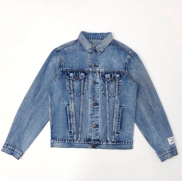 

spring fall men's denim jacket washed old women's vintage coat, Black;brown