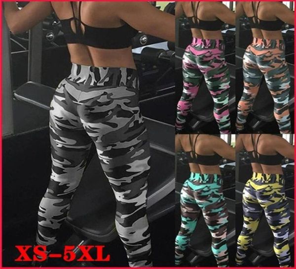 

yoga outfit pluz size women camo printed leggings stretchy sports tights running trousers workout fitness pants for1548829