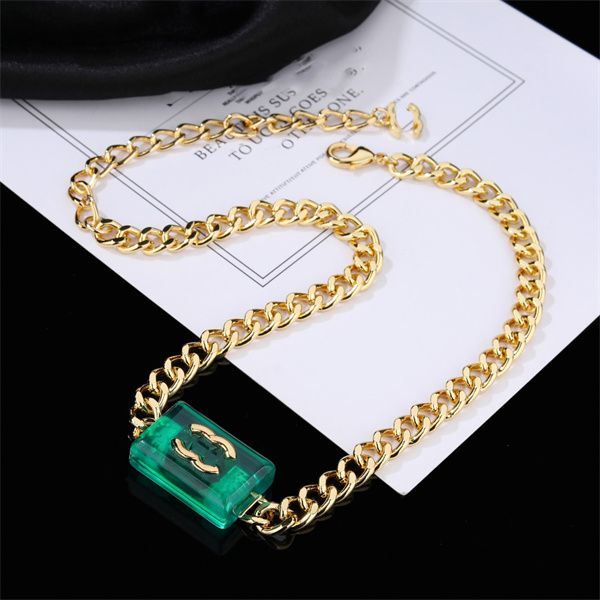 

designer c letter logo pendant necklaces gold necklace ccity women jewelry pearl cjeweler woman luxury accessories with box 025, Silver