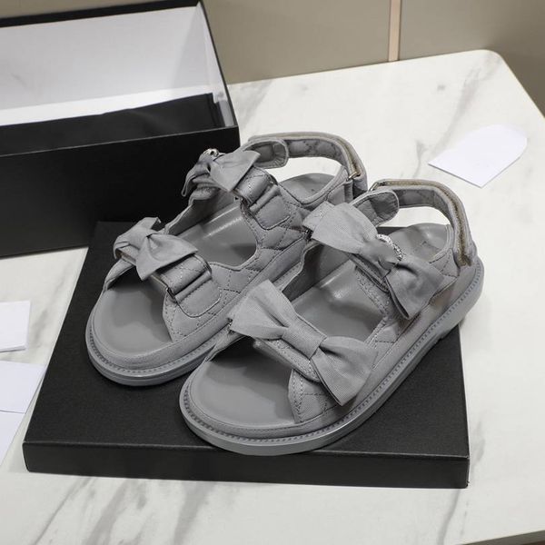 

channel shoes summer women aalf leather channel shoes sandals quilted platform ccity flats low heels buckle sandals slipper ankle strap beac, Black