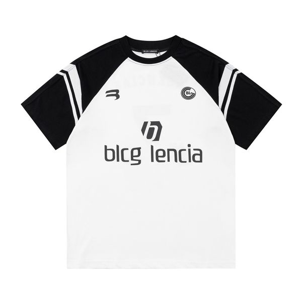 

blcg lencia summer t-shirts high street hip-hop style 100% cotton quality men and women drop sleeve loose tshirts oversize 23198, White;black