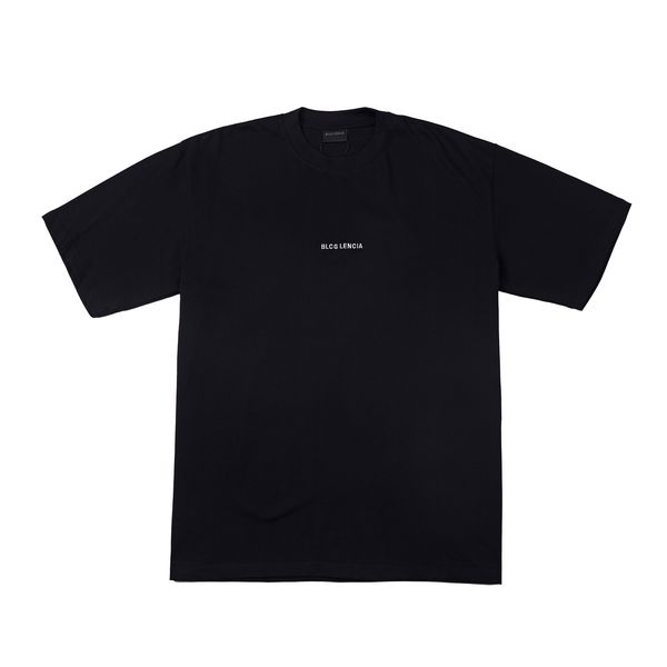 

lencia blcg summer t-shirts high street hip-hop style 100% cotton quality men and women drop sleeve loose tshirts oversize 23193, White;black