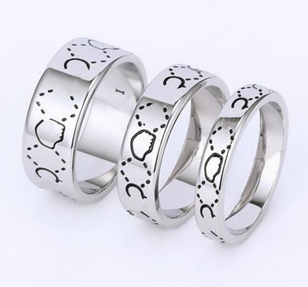 

uality fashion luxury ring for men women ghost designer rings jewelry sliver color7854562, Silver