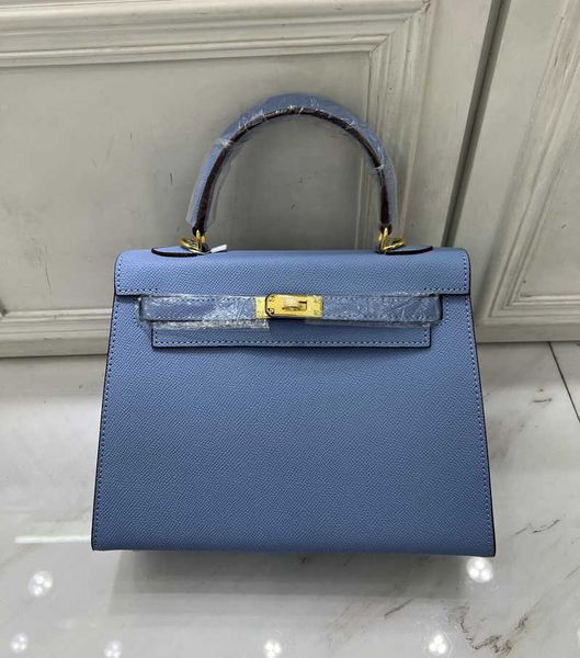 

designer kelys tote bag leather cowhide h women's bag palm pattern mini 19cm 22cm 25cm handbag shouldersd1k