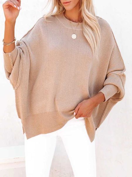 

women's sweaters fitshinling oversized sweater for women boho vintage autumn winter knit pullover 2022 new pull femme jumper loose jers, White;black