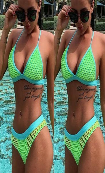 

fashion women padded push up swimming suit swimsuit fashion mesh bikini set3857329