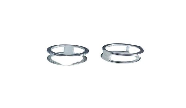 

designer fashion letter ring band rings bague for lady women party wedding lovers valentine039s day gift engagement classic wom3718124, Silver