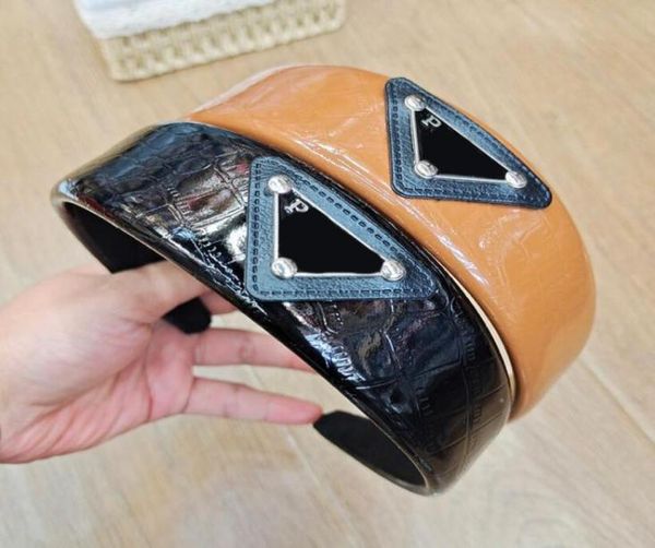 

women039s fashion simple leather letters wide side hairband women candy color leathers bandana hair accessories je3964369, Pink