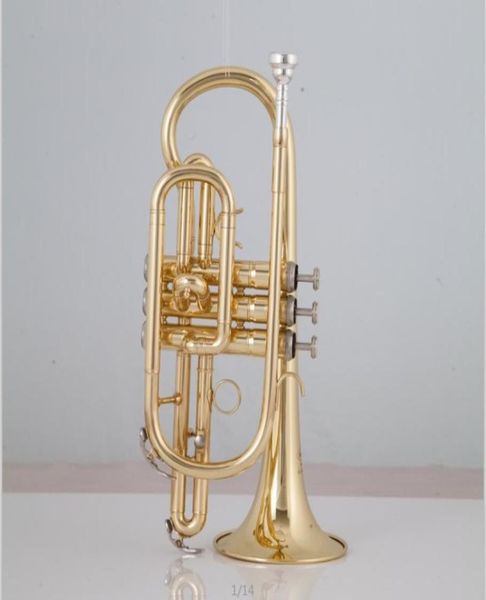 

bach golden bb cornet trumpet brass international musical instrument with case and mouthpiece musical instruments4094264
