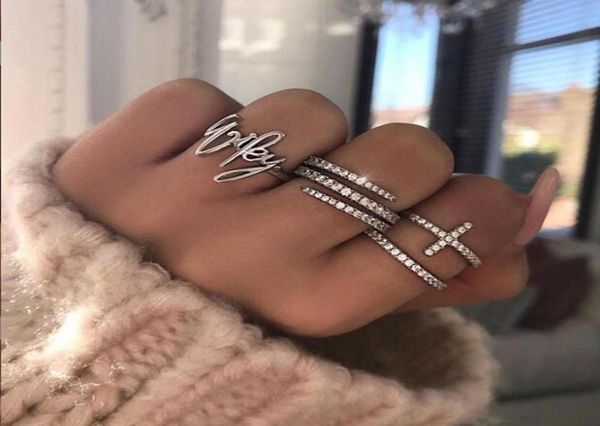 

size 510 unique simple fashion jewelry real 925 sterling silver pave white sapphire cz diamond gemstones women wedding band ring 9337445, Slivery;golden