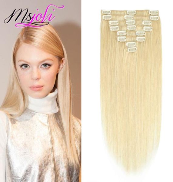 

613 blonde peruvian straight clip in hair extension unprocessede human hair peruvian hair slick straight 100g 8pcs per set9759967, Black;brown