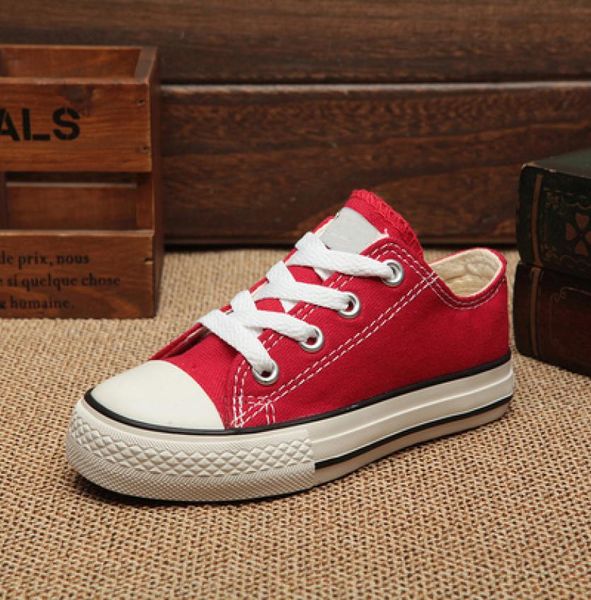 

2018 style whole classic canvas shoes kids fashion high low shoes boys and girls sports canvas and sports children shoes con7625205, Black