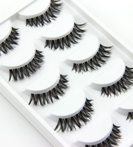 

crisscross natural false eyelashes lashes lashes women lady black cross 5 pairlot4858355
