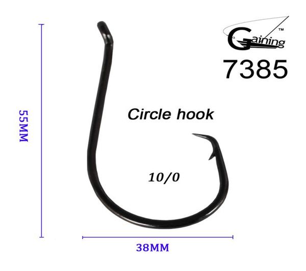 

50pcslot 100 japanese high carbon stainless steel chemically sharpened ocs circle ocean fishing hooks 7385 ocean fish hooks6676456