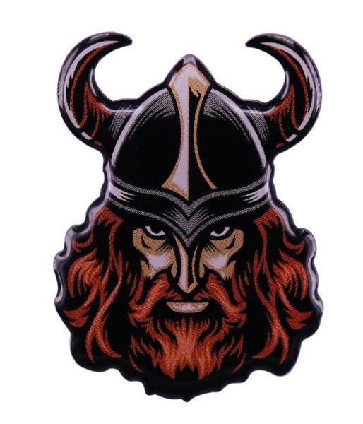 

viking warrior horned helmet enamel pin medal brooch accessories gothic unique jewelry gift1198507, Blue