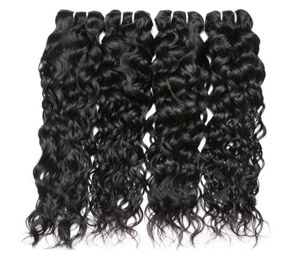 

8a brazilian natural wave virgin hair weave 4 bundles 8a 100 unprocessed human hair weft extensions natural color 95100gpc90954564856387, Black