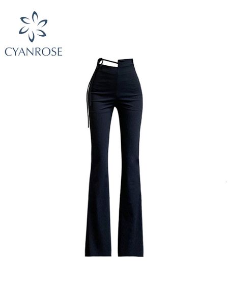 

women's pants s arrival womens fashion skinny flare butt lift vintage jeans ladies casual korean style elegant high waist trouser 23071, Black;white
