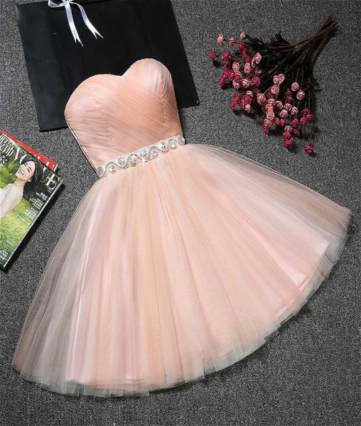 

sweetheart tulle homecoming dresses with crystal sash 2020 vestido graduacion party dress short gowns lace up6713320, Blue;pink
