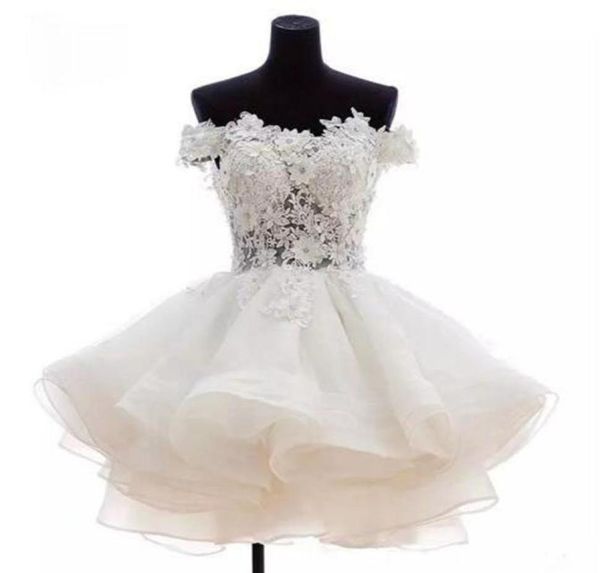 

charming party dress off the shoulder short mini homecoming cocktail dresses organza prom party gowns custom made2037472, Blue;pink