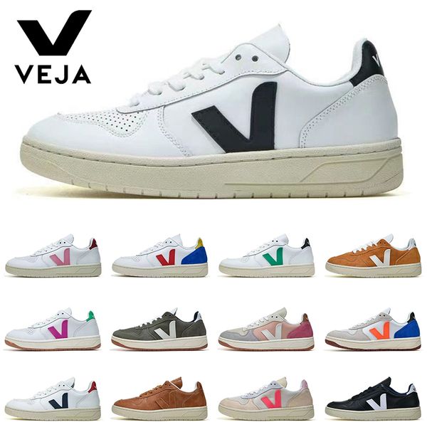 

veja sneakers veja shoes campo low chromebrown pink white black red nautico pekin orange fluo cyprus camel desert mens luxury shoes, White;red