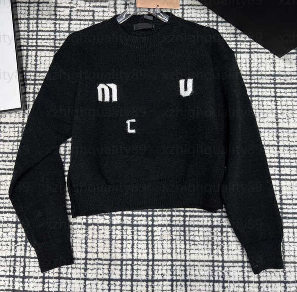 

sweaters knitted pullover r jumper women fashion solid-color clothing letters decoration loose comfortable knitwear designers sweater womens, White;black