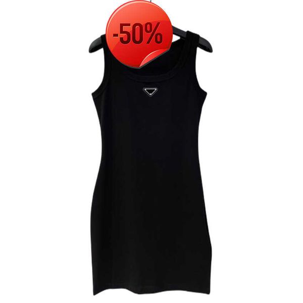 

p-ra designer women's casual summer fashion brands womens tank dress knitted cotton u neck sleeveless solid dresses elasticity bodycon, Black;gray