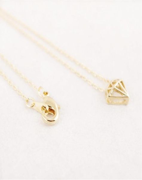 

10 pcslot fashion solid geometry pendant necklace 18k gold plated for women whole5089042, Silver