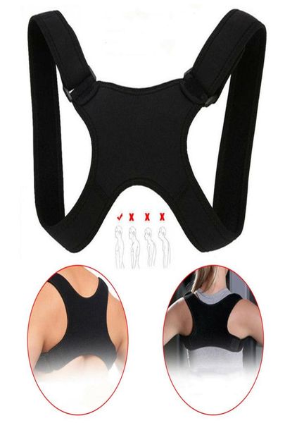 

new posture correction adjustable back support belt shoulder therapy corrective posture corrector for men brace spine dropship4988912
