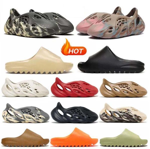 

designer men women foam runner slides slippers sandals kw onyx mx cinder sand bone resin stone sage black grey slide slipper mens womens sho