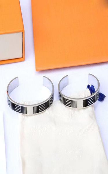 

love mens luxe fashion bangle v bracelet designer for woman charm rise gold womens friendship cuff adjustable bracelets man design6396057, Black