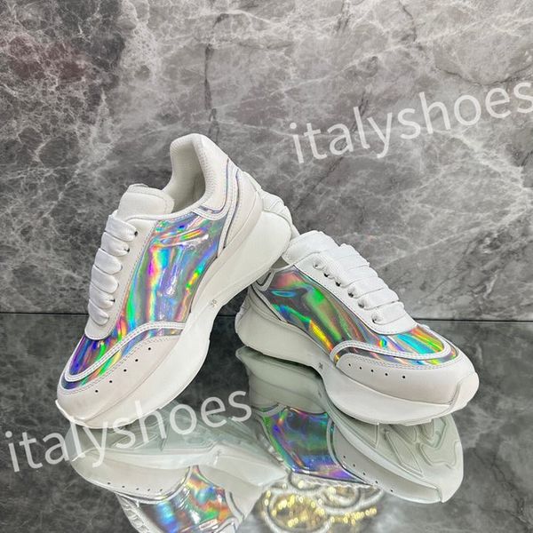 

2023 reflective leather dad shoes space stitching material sneakers designer sneakers modern autumn winter trendy shoes xsd230403, Black