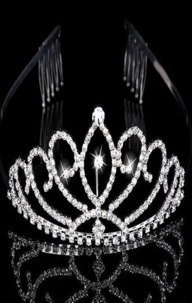 

bridal tiaras crowns headpieces with rhinestones jewelry evening prom party pageant crystal wedding accessories4682555, Silver