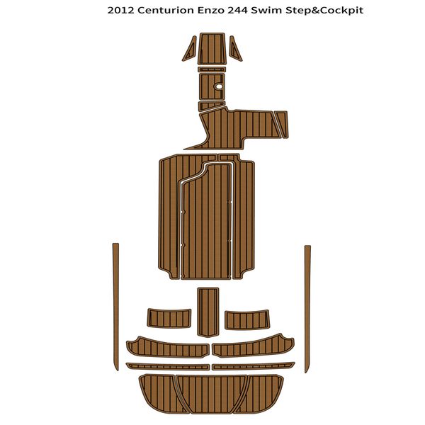 

2012 centurion enzo 244 swim platform cockpit pad boat eva teak deck floor mat