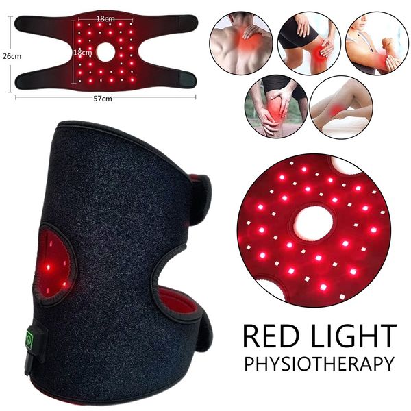 

head massager led knee light therapy pad for body relax pain relieve red heating portable household brace health care 230718