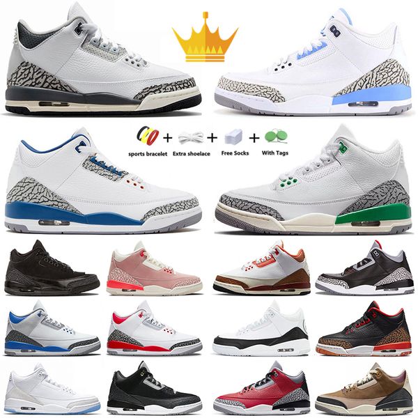 

jumpman 3 basketball shoes 3s wizards j balvindark iris muslin racer blue pine green grey fragment unc georgetown white red men women traine
